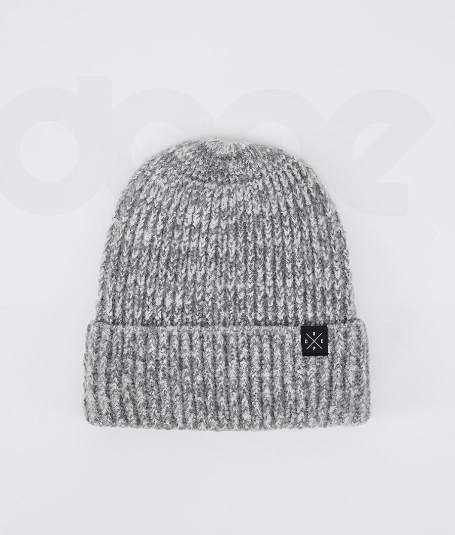 Grey Men\'s Dope Chunky Beanies | NZ_D1460