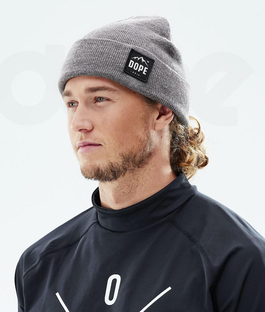 Grey Men's Dope Paradise Beanies | NZ_D1383