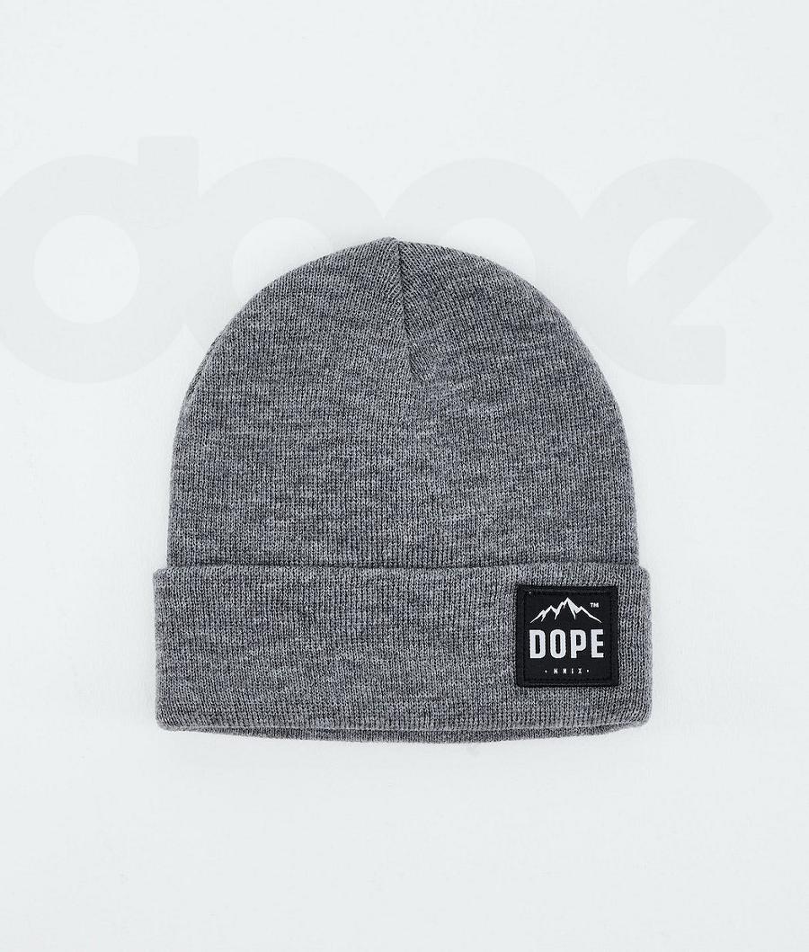 Grey Men\'s Dope Paradise Beanies | NZ_D1383