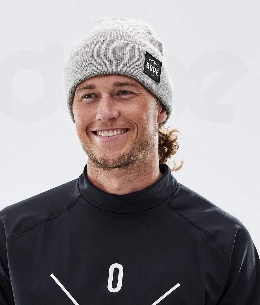 Grey Men's Dope Paradise Beanies | NZ_D1579