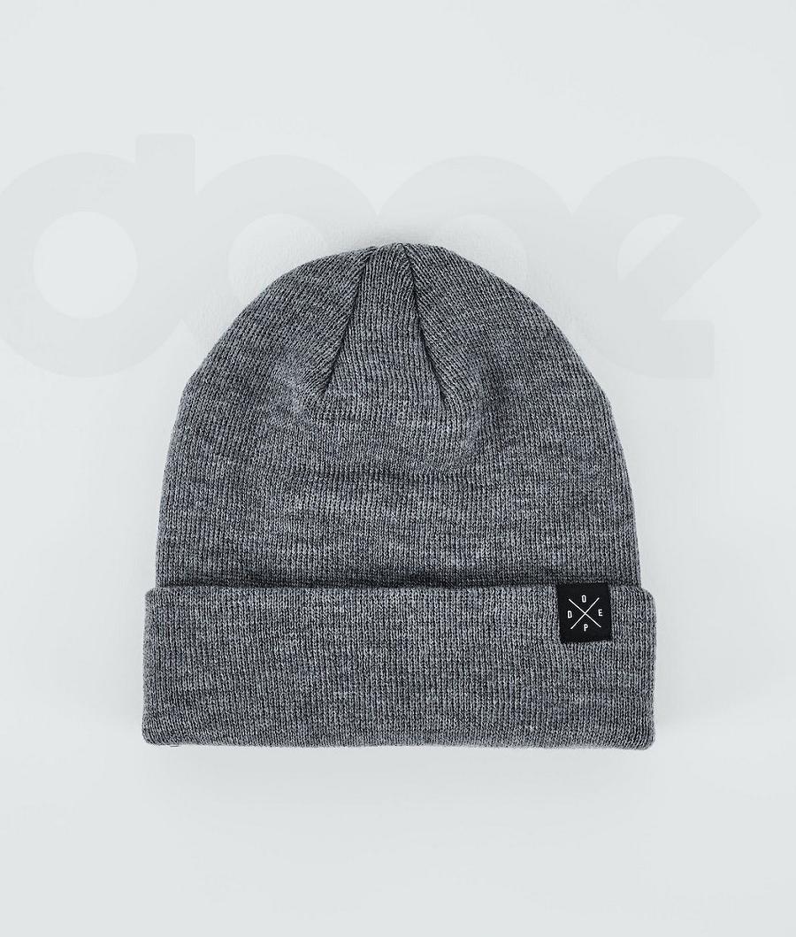 Grey Men's Dope Solitude Beanies | NZ_D1270