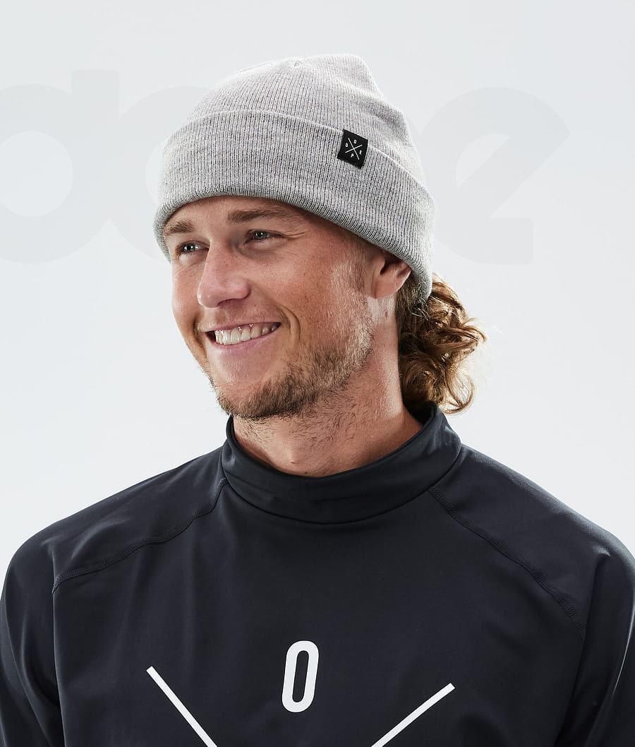 Grey Men's Dope Solitude Beanies | NZ_D1778