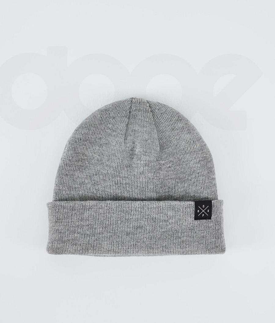 Grey Men\'s Dope Solitude Beanies | NZ_D1778
