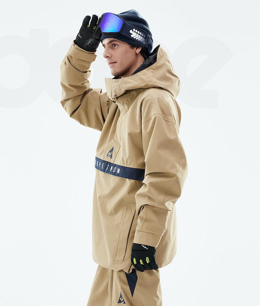 Khaki / Blue Men's Dope JT Legacy Ski Jackets | NZ_D2431