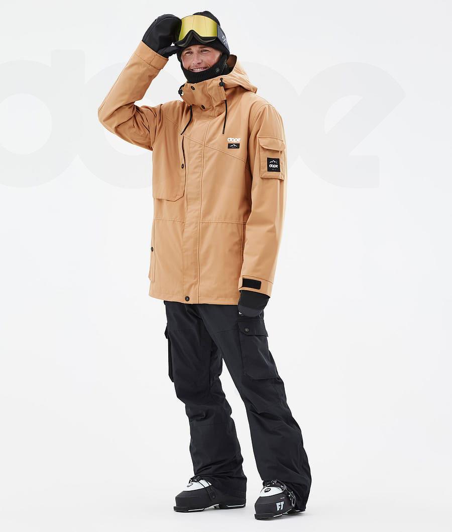 Khaki Men's Dope Adept Ski Jackets | NZ_D2077