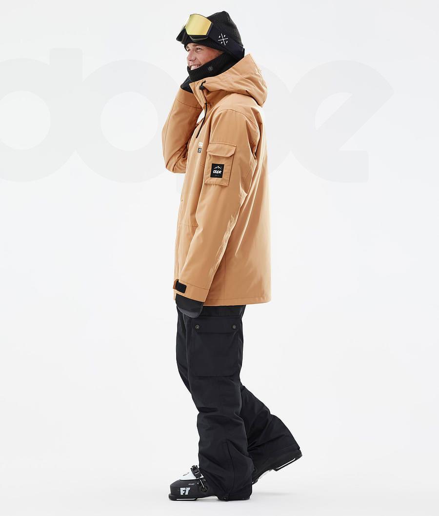Khaki Men's Dope Adept Ski Jackets | NZ_D2077