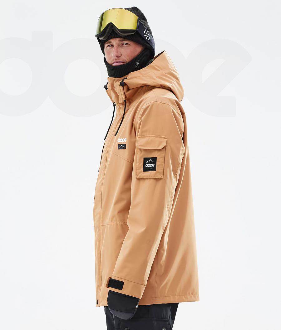 Khaki Men's Dope Adept Snowboard Jackets | NZ_D1123