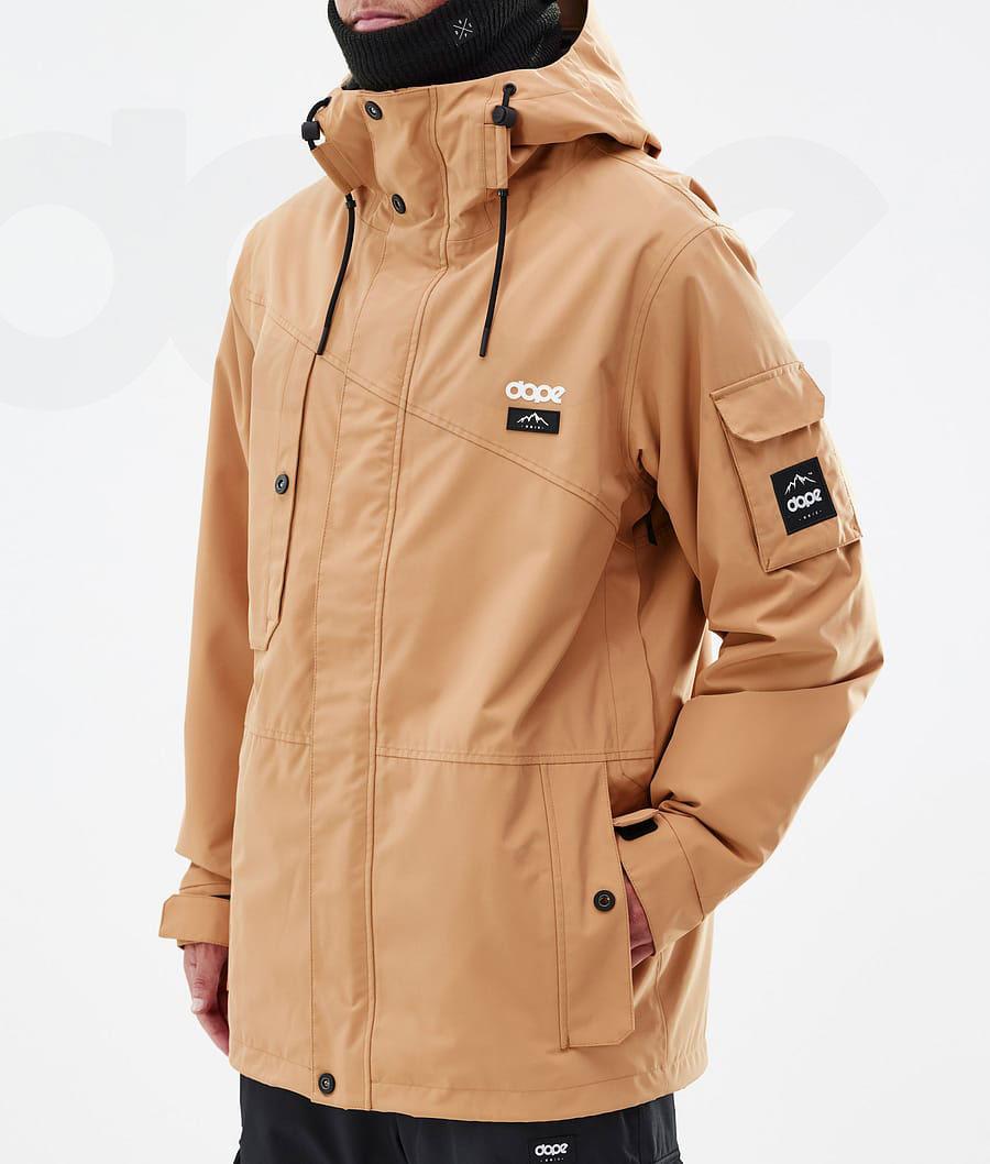Khaki Men's Dope Adept Snowboard Jackets | NZ_D1123