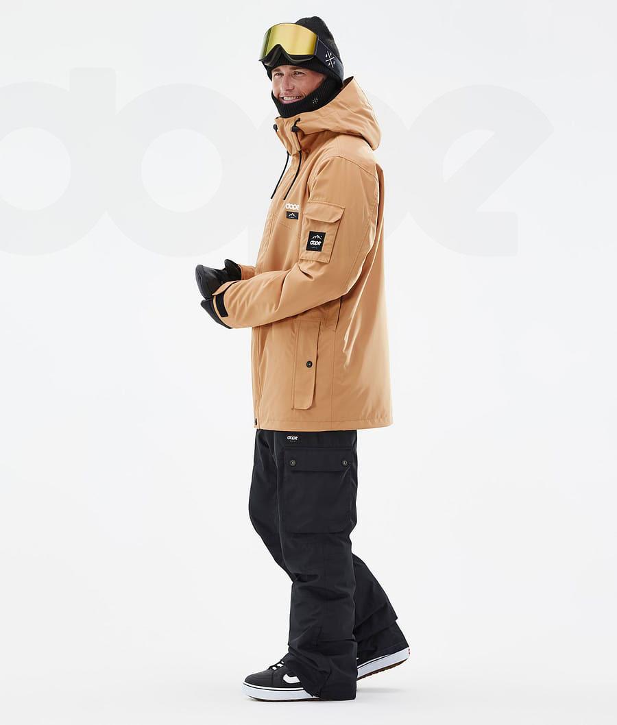 Khaki Men's Dope Adept Snowboard Jackets | NZ_D1123