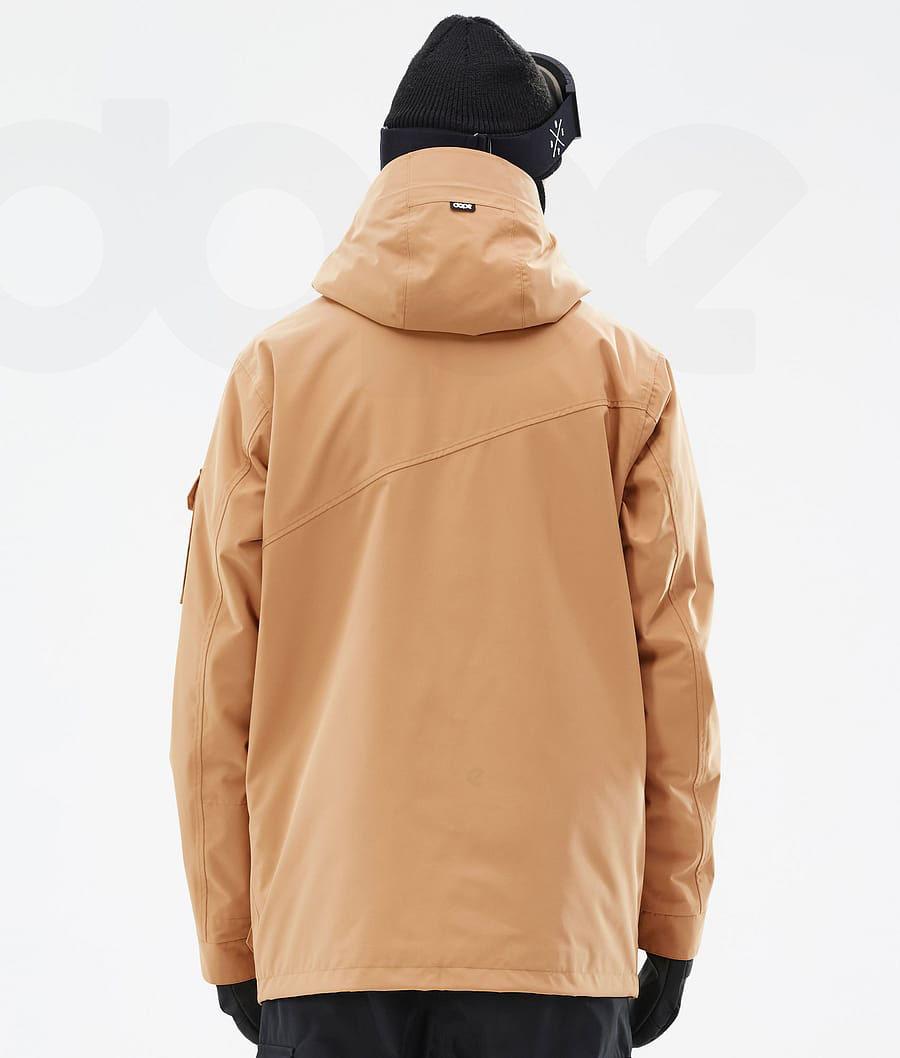 Khaki Men's Dope Adept Snowboard Jackets | NZ_D1123