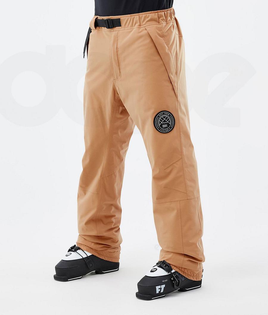 Khaki Men\'s Dope Blizzard Ski Pants | NZ_D2343