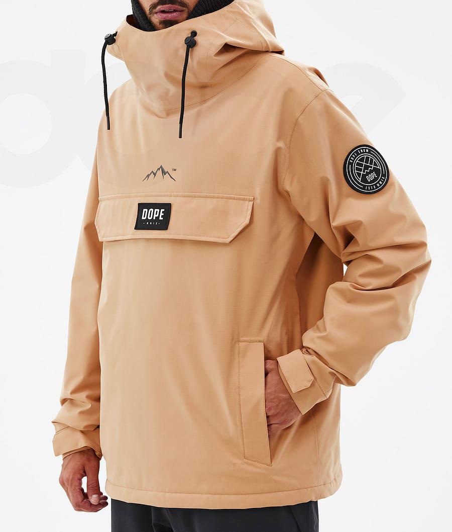 Khaki Men's Dope Blizzard Snowboard Jackets | NZ_D2059