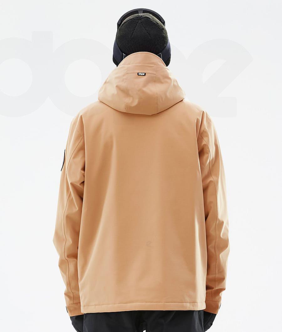 Khaki Men's Dope Blizzard Snowboard Jackets | NZ_D2059