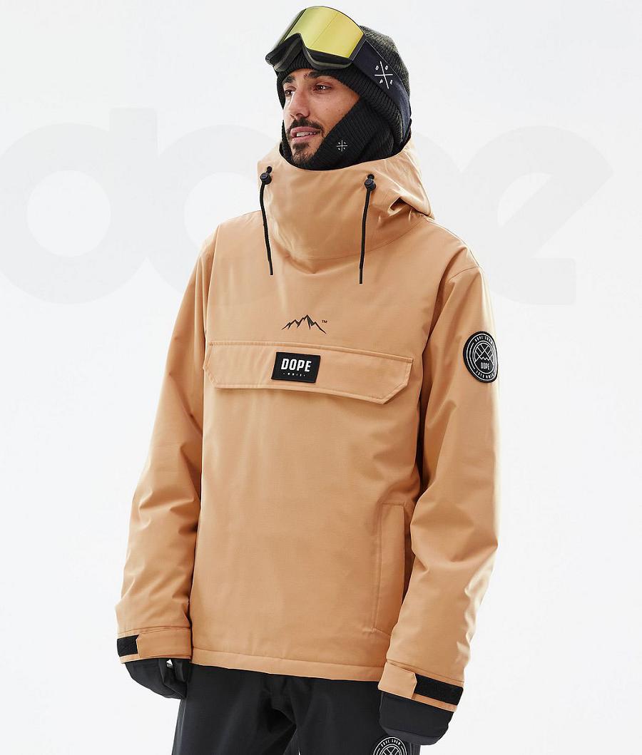 Khaki Men\'s Dope Blizzard Snowboard Jackets | NZ_D2059