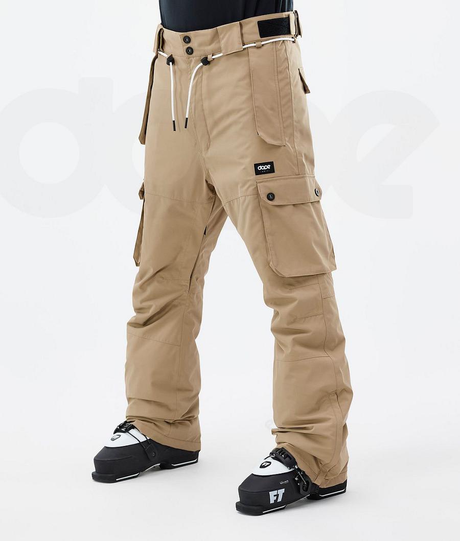 Khaki Men\'s Dope Iconic Ski Pants | NZ_D1641
