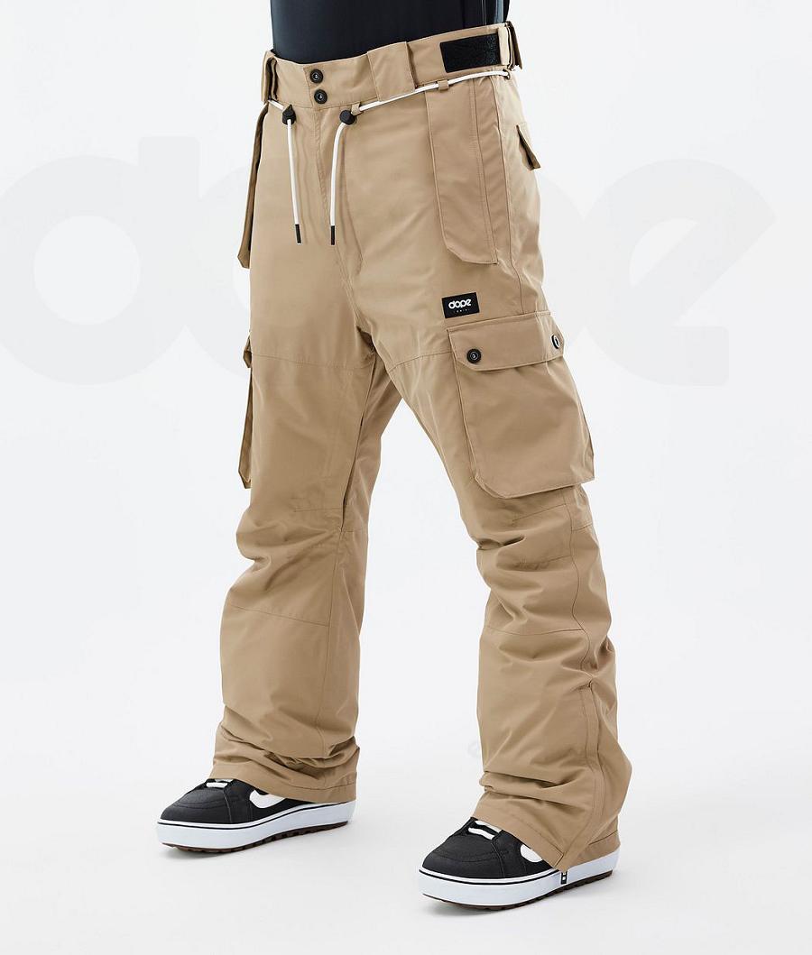 Khaki Men\'s Dope Iconic Snowboard Pants | NZ_D1082