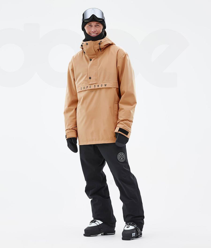 Khaki Men's Dope Legacy Ski Jackets | NZ_D2168