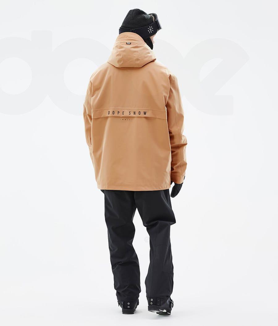 Khaki Men's Dope Legacy Ski Jackets | NZ_D2168