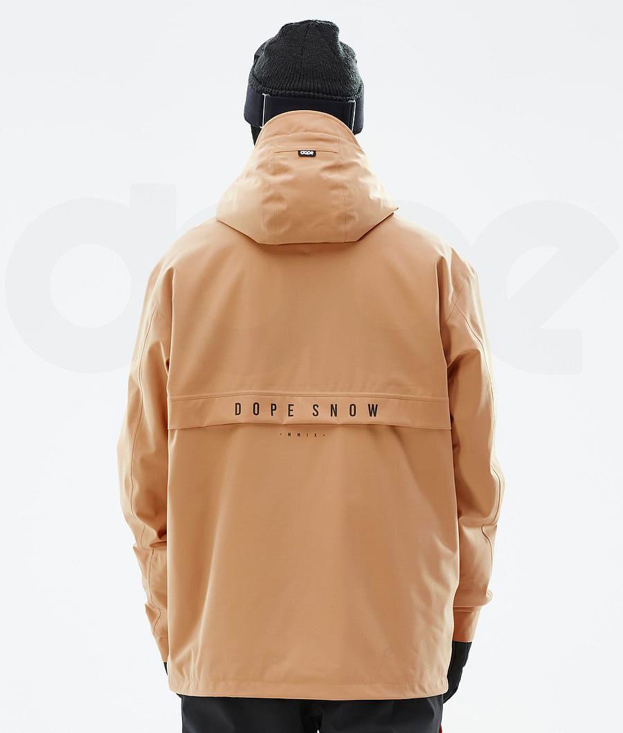 Khaki Men's Dope Legacy Snowboard Jackets | NZ_D1726