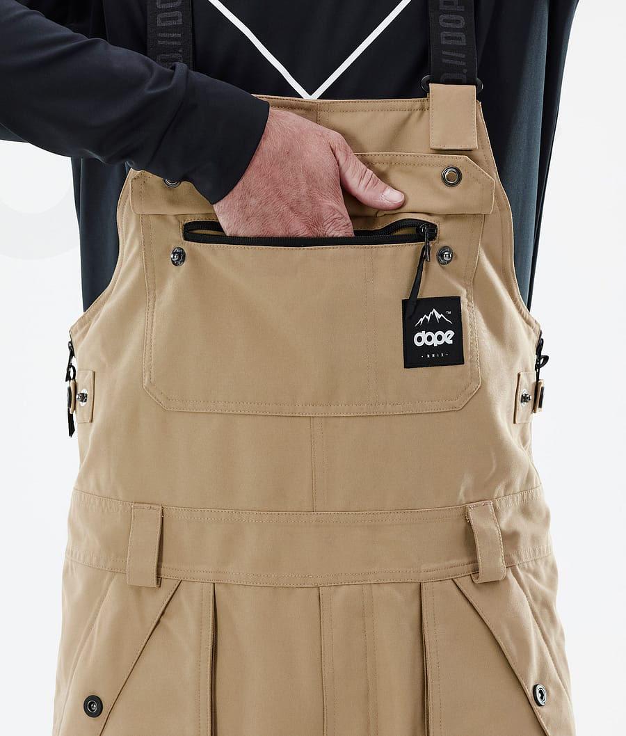 Khaki Men's Dope Notorious B.I.B Snowboard Pants | NZ_D1869