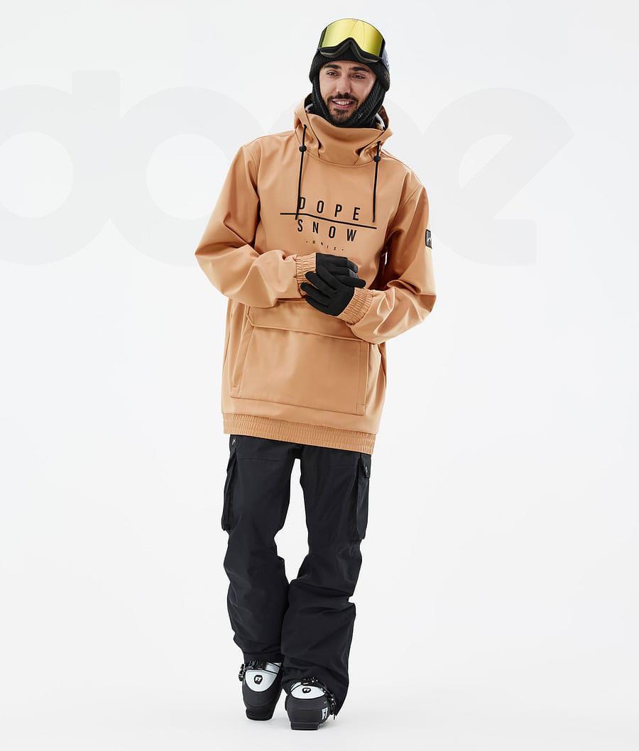Khaki Men's Dope Wylie Ski Jackets | NZ_D1591