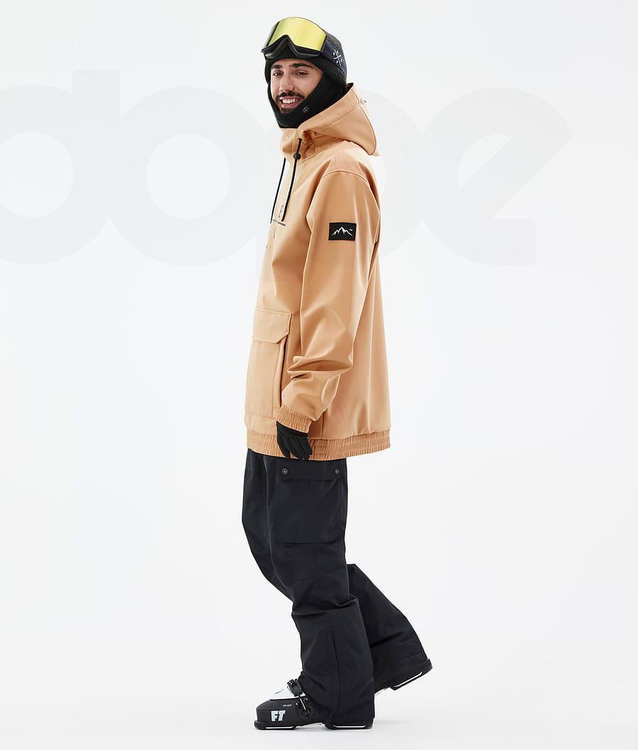 Khaki Men's Dope Wylie Ski Jackets | NZ_D1591