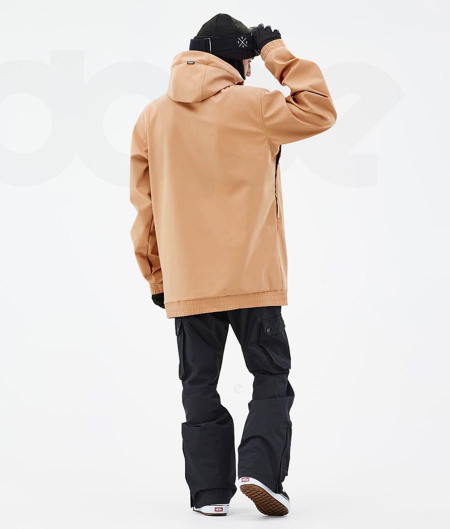 Khaki Men's Dope Wylie Snowboard Jackets | NZ_D1436