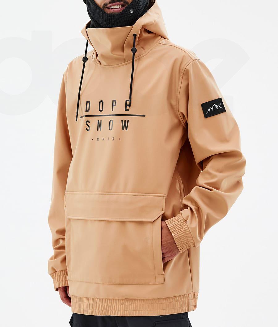 Khaki Men's Dope Wylie Snowboard Jackets | NZ_D1436