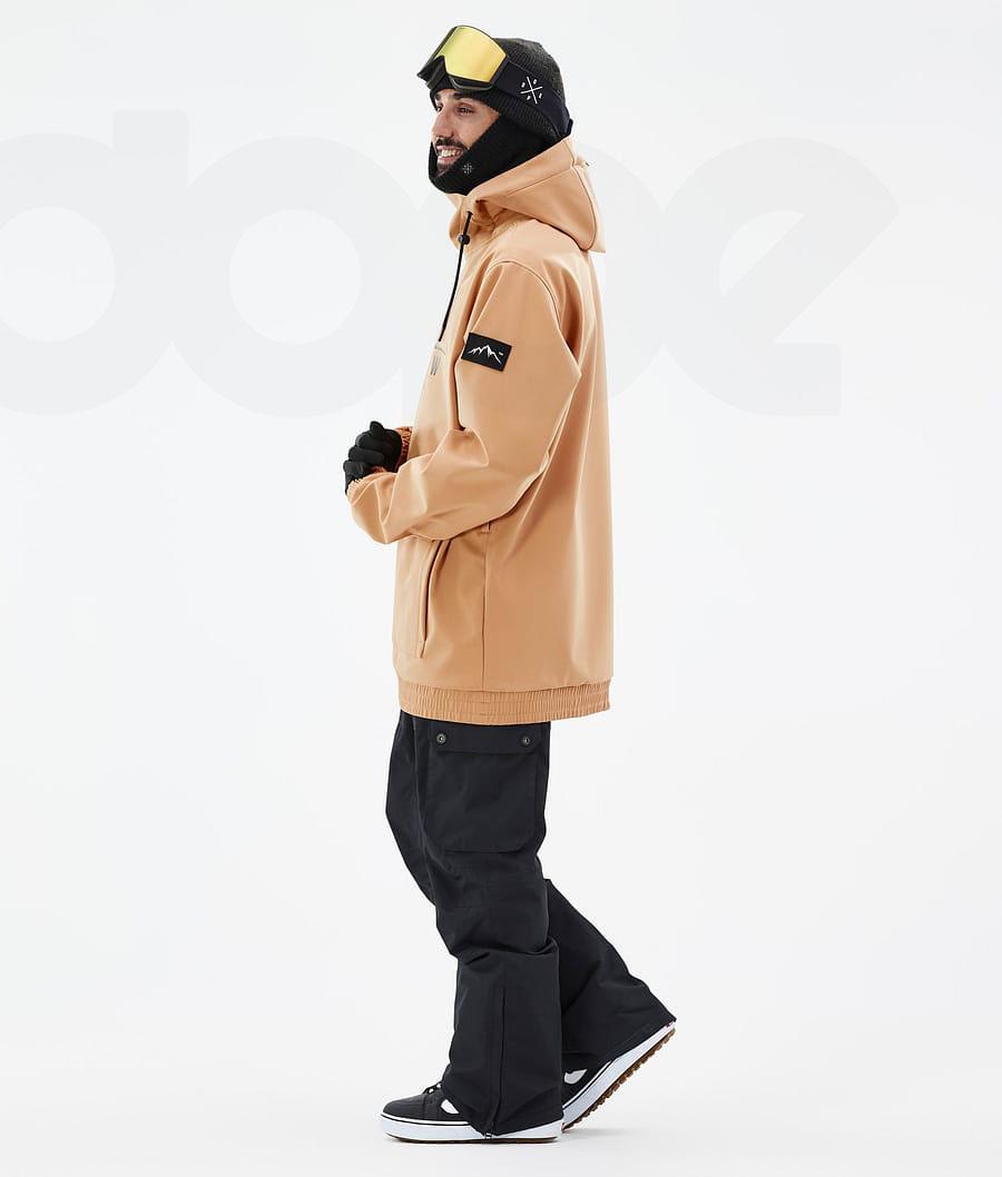Khaki Men's Dope Wylie Snowboard Jackets | NZ_D1436