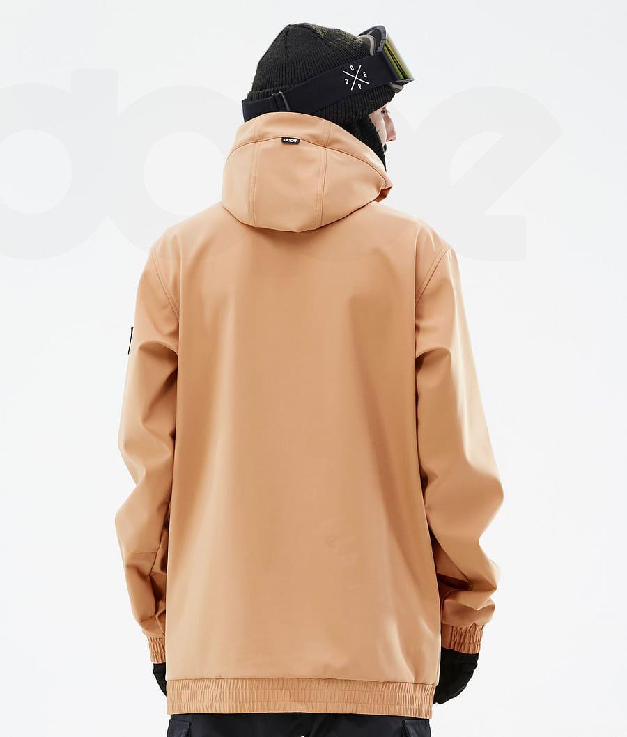 Khaki Men's Dope Wylie Snowboard Jackets | NZ_D1436