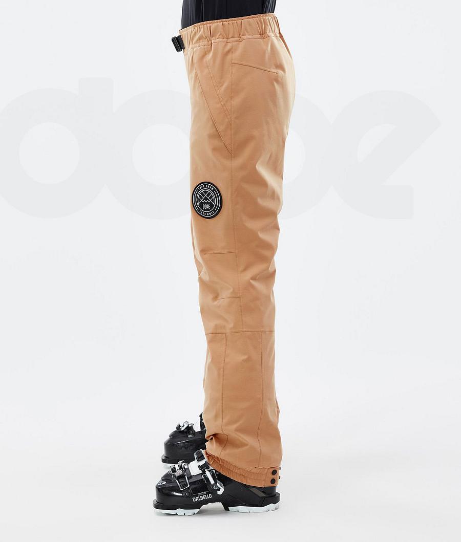 Khaki Women's Dope Blizzard W Ski Pants | NZ_D2260