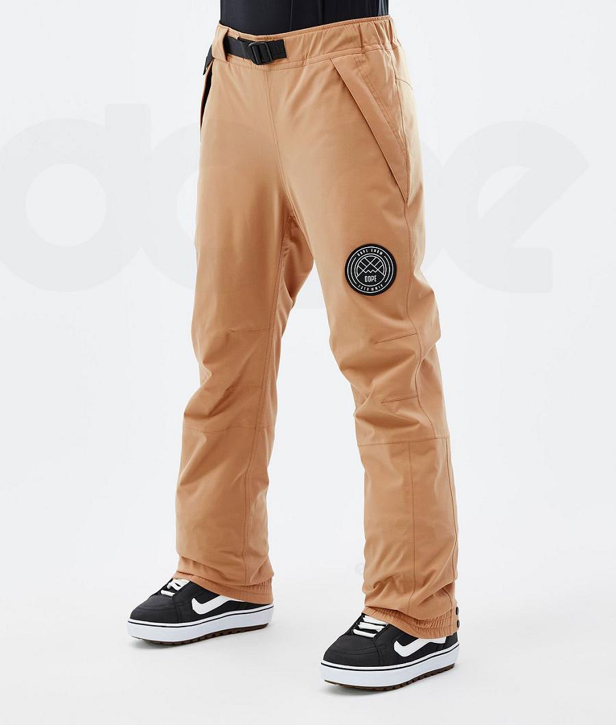 Khaki Women\'s Dope Blizzard W Snowboard Pants | NZ_D1914