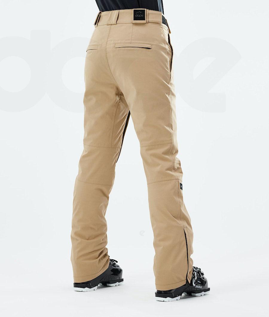 Khaki Women's Dope Con W 2021 Ski Pants | NZ_D2375