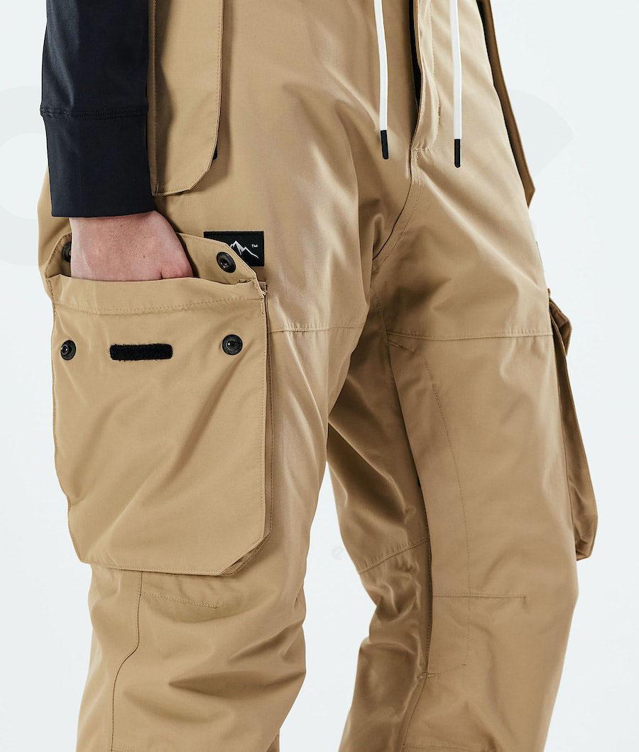 Khaki Women's Dope Iconic W 2021 Snowboard Pants | NZ_D1342