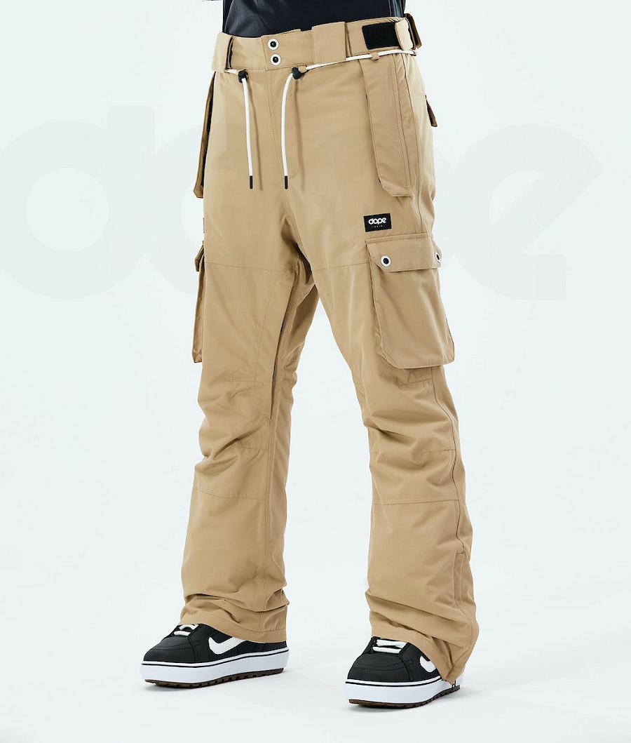 Khaki Women\'s Dope Iconic W 2021 Snowboard Pants | NZ_D1342