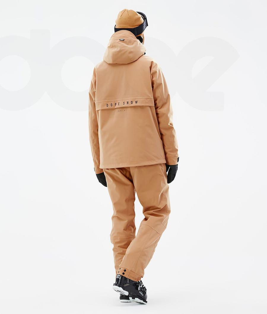 Khaki Women's Dope Legacy W Ski Jackets | NZ_D2283