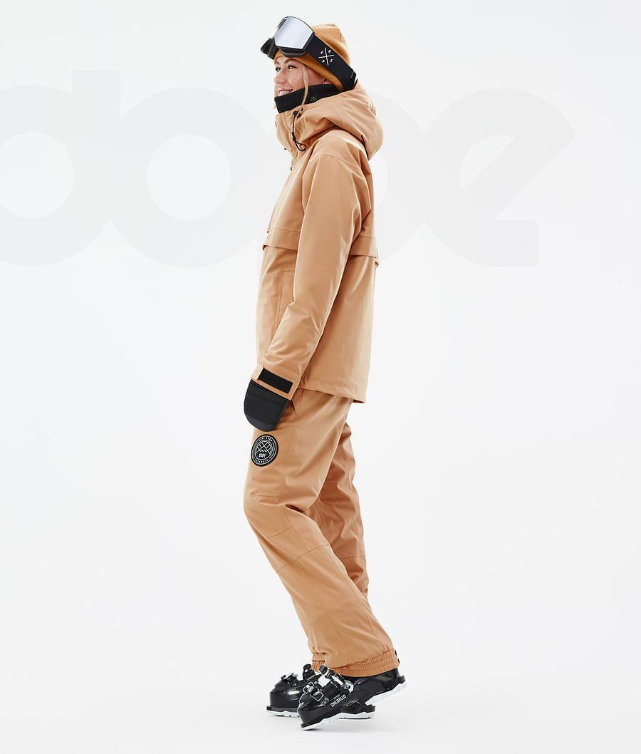 Khaki Women's Dope Legacy W Ski Jackets | NZ_D2283