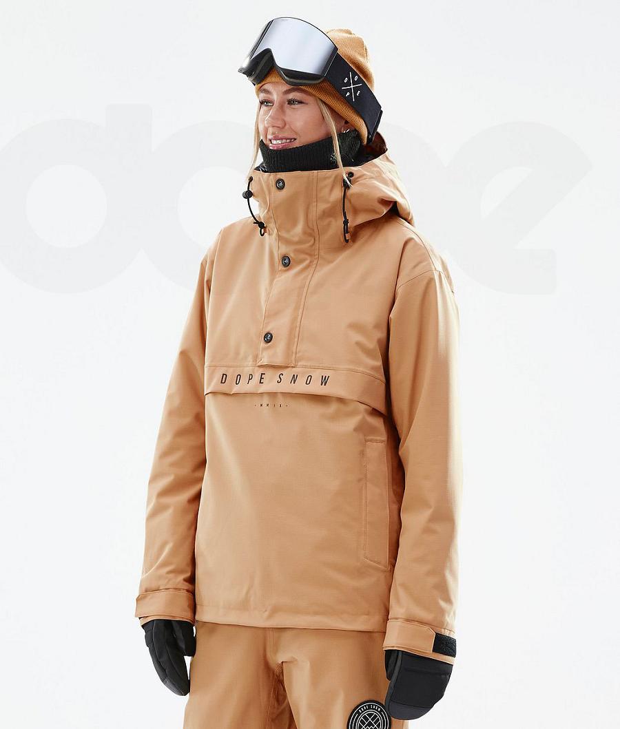 Khaki Women\'s Dope Legacy W Ski Jackets | NZ_D2283