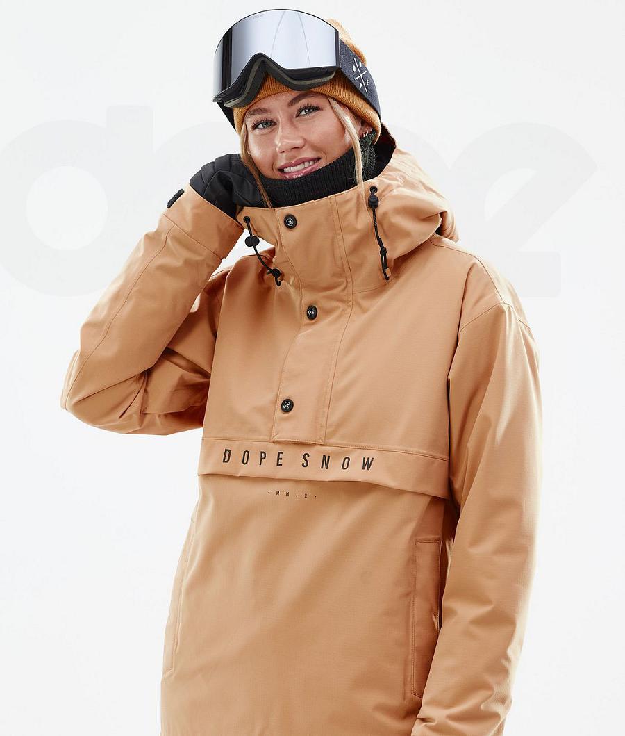 Khaki Women's Dope Legacy W Snowboard Jackets | NZ_D1987