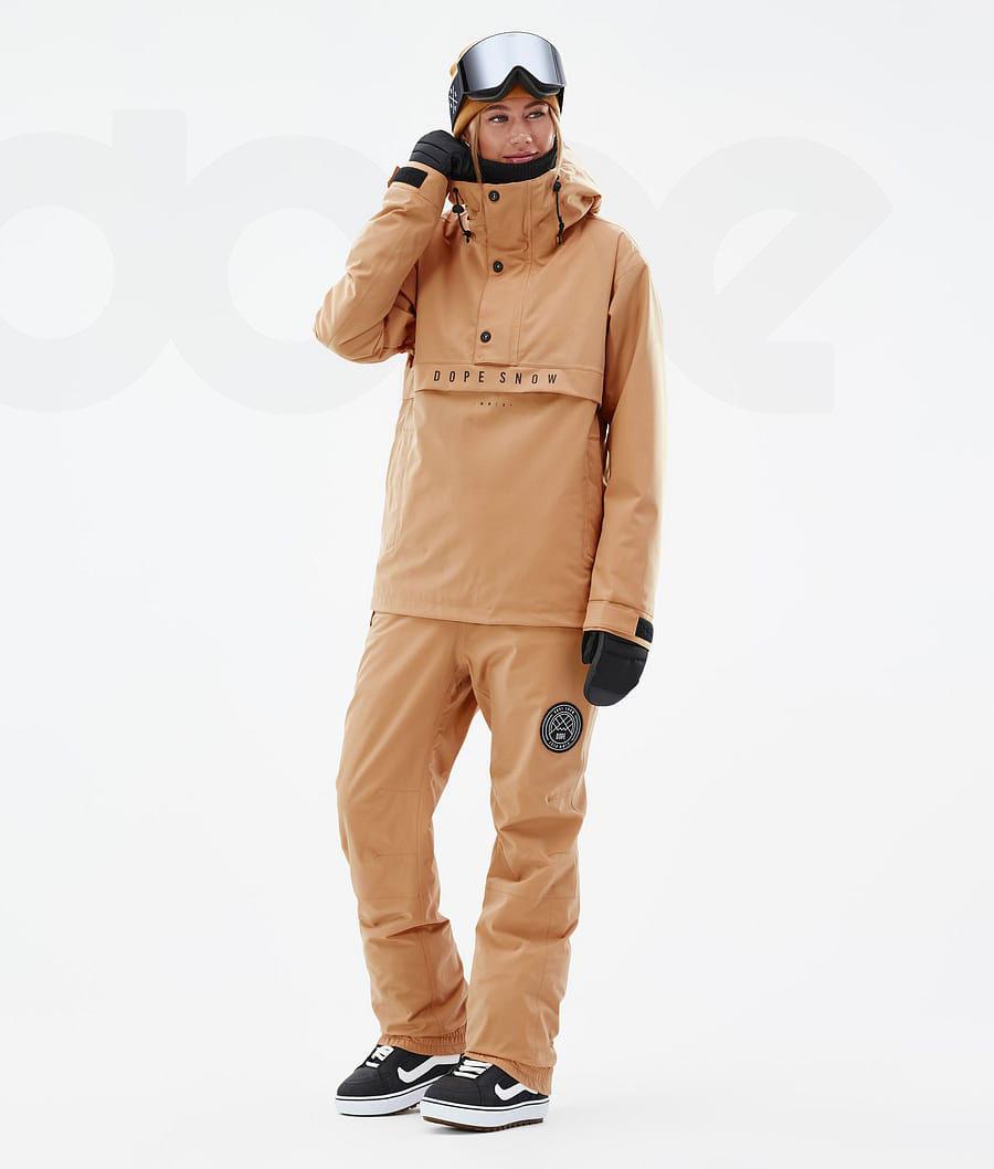 Khaki Women's Dope Legacy W Snowboard Jackets | NZ_D1987