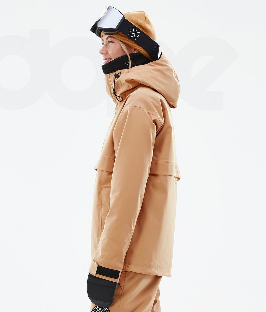 Khaki Women's Dope Legacy W Snowboard Jackets | NZ_D1987