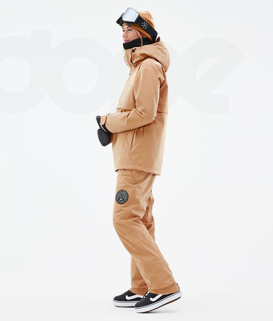Khaki Women's Dope Legacy W Snowboard Jackets | NZ_D1987