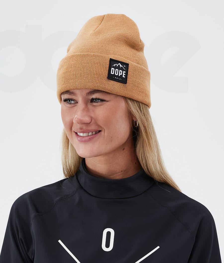Khaki Women's Dope Paradise Beanies | NZ_D2457