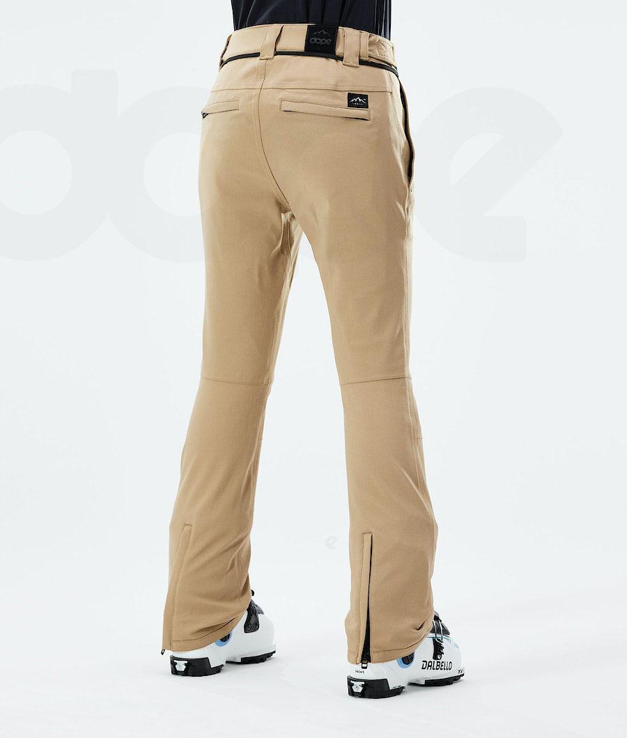 Khaki Women's Dope Tigress W 2021 Ski Pants | NZ_D1009