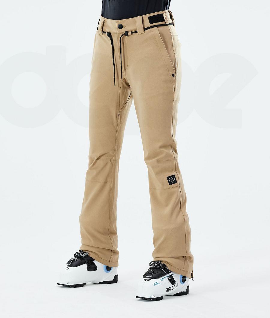 Khaki Women\'s Dope Tigress W 2021 Ski Pants | NZ_D1009