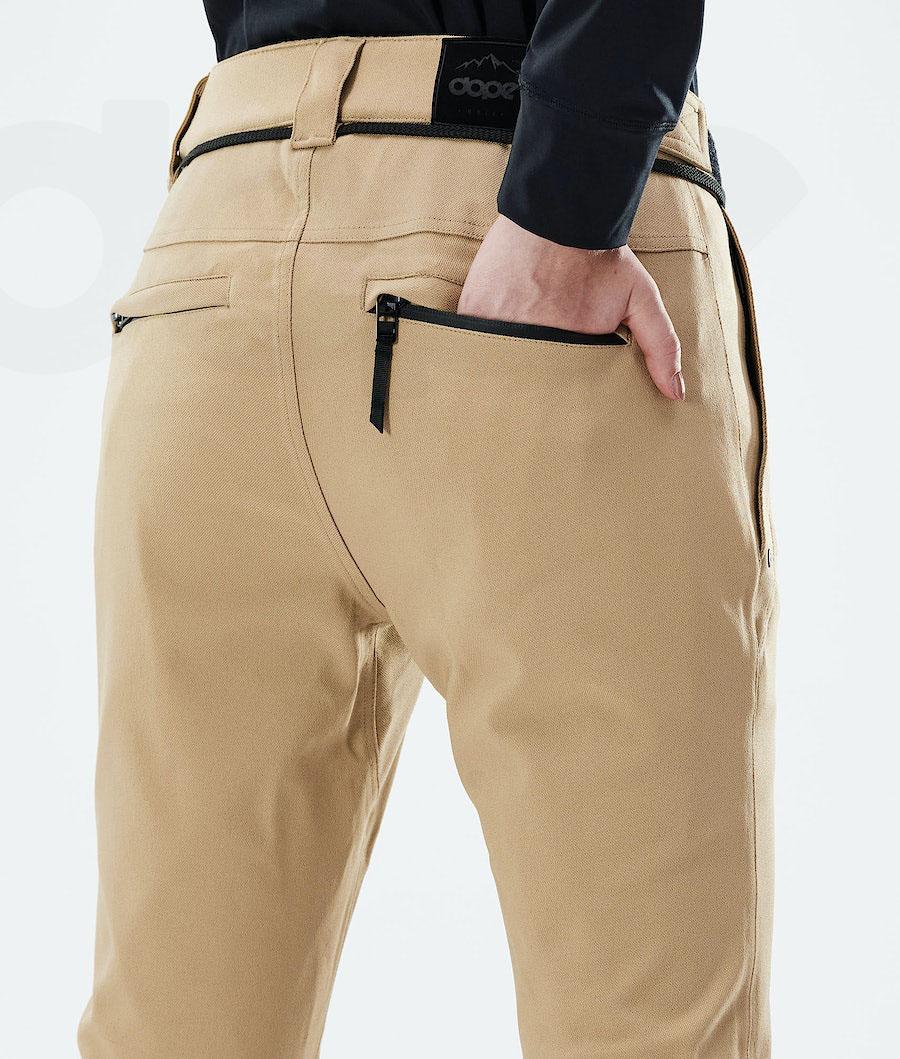 Khaki Women's Dope Tigress W 2021 Snowboard Pants | NZ_D1933