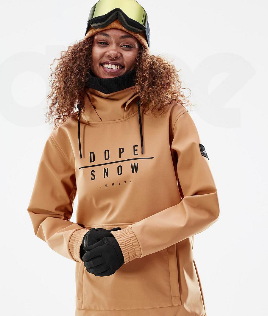 Khaki Women's Dope Wylie W Snowboard Jackets | NZ_D1586