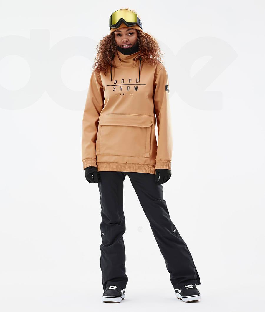 Khaki Women's Dope Wylie W Snowboard Jackets | NZ_D1586