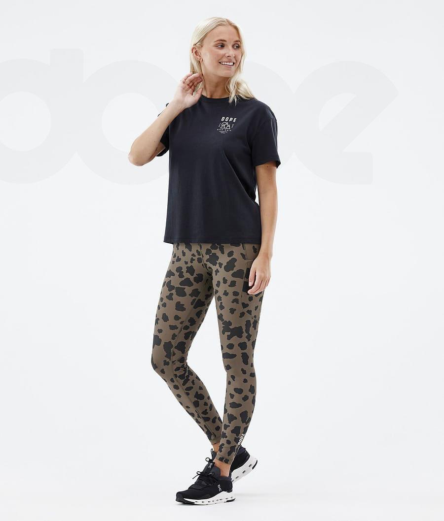 Leopard Women's Dope Lofty Tech Leggings | NZ_D1266