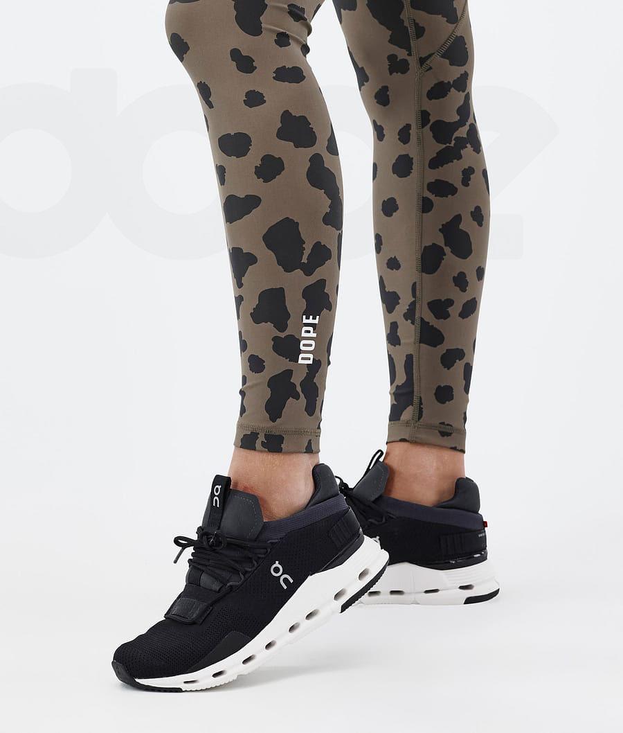 Leopard Women's Dope Lofty Tech Leggings | NZ_D1266